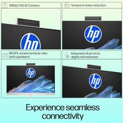 HP 27 inch All-in-One Desktop on Easy EMI, This HP 27-cr1027in All-in-One Desktop comes with Intel Core Ultra 5, 16GB DDR5 RAM, 1TB SSD and 27 inch Screen