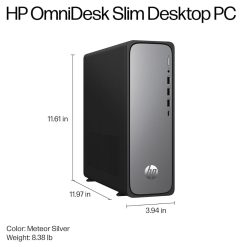 HP OmniDesk S03-0007in Slim Desktop Price in India with Intel Core i5 13th Gen, 8GB RAM, 512GB SSD, Windows 11, MS Office 2024. Buy online with EMI.