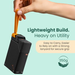 Portronics Halley 20K 65W fast charging powerbank with 20000mAh capacity, dual Type-C PD ports, LED display, and safe charging. Buy online in India.