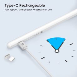 Portronics Glide Tablet Pencil Price in India. Tilt sensitivity, palm rejection, Type-C charging, iPad compatible. Buy online with EMI options.