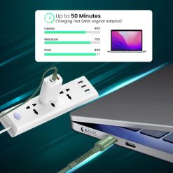 Portronics Konnect X 1M Type C To Type C 240W Fast Charging Cable price in India. Fast charging, durable nylon design, EMI and Debit Card EMI available.Portronics Konnect X 1M Type C To Type C 240W Fast Charging Cable price in India. Fast charging, durable nylon design, EMI and Debit Card EMI available.