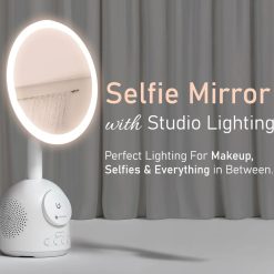 Portronics MOVO II 3-in-1 Wireless Charger with Makeup Mirror & Speaker