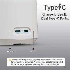 Portronics MOVO II 3-in-1 Wireless Charger with Makeup Mirror & Speaker