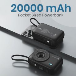 Portronics Power Shutter 20k 20000mah Powerbank Price in India with 15W wireless charging, 22.5W fast output, LED display. Buy online with warranty.