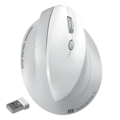 Portronics Toad Ergo 4 rechargeable vertical mouse for laptop in India. Ergonomic design, dual connectivity, adjustable DPI, EMI and Debit Card EMI.