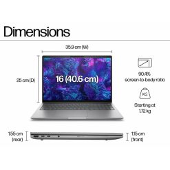 HP ZBook 8 G1i 16 Mobile Workstation Buy Online in India, Ultra7 255H, 16GB RAM, RTX 500 ADA 4GB. Buy Online at Best Price in India with Zero Downpayment.