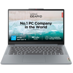 Lenovo IdeaPad Slim 3 i3 13th Gen Laptop 82X6005KIN Price in India, Buy Lenovo Laptops online in India with 8GB RAM, 512GB SSD, 14″ FHD Display