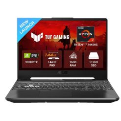 ASUS TUF A15 Ryzen 7 RTX 3050 gaming laptop, Buy Asus Gaming Laptop Online in India with AMD Ryzen 7-7445HS, 16GB RAM, 512GB SSD, NVIDIA RTX 3050 6GB, Win11