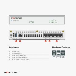 Fortinet FortiGate 40F Firewall Price in India – next gen firewall with VPN IPS antivirus, buy online at best price in India with EMI options.