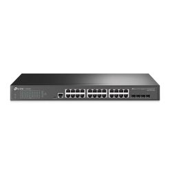TP-Link TL-SG3428 Gigabit Switch Price in India, 24 port switch with 4 SFP slots, buy online at best price in India with EMI options.