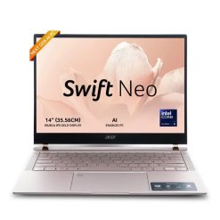 Acer Swift Neo Ultra 5 Laptop EMI in India with 16GB RAM, 512GB SSD, OLED display, Win+Office 2024. Buy Online at Best Price with EMI.