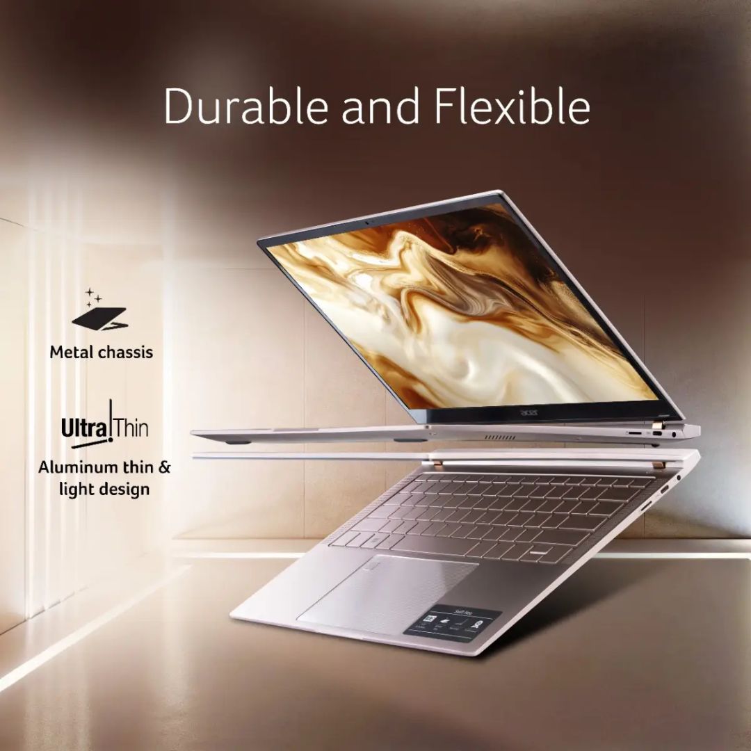 Acer Swift Neo Ultra 5 Laptop EMI in India with 16GB RAM, 512GB SSD, OLED display, Win+Office 2024. Buy Online at Best Price with EMI.