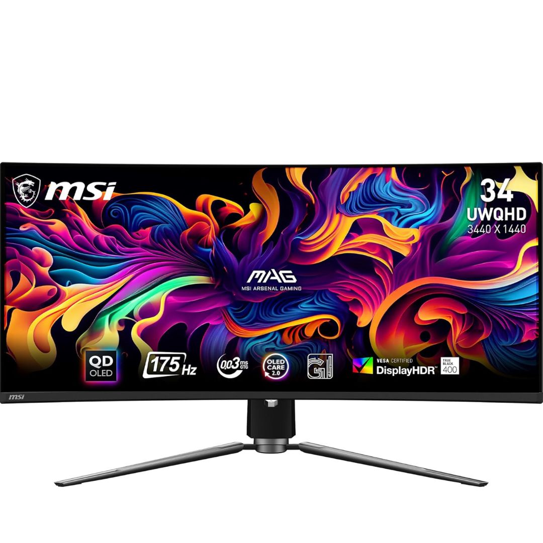 MSI MAG 341CQP 32-inch QD-OLED Curved Gaming Monitor