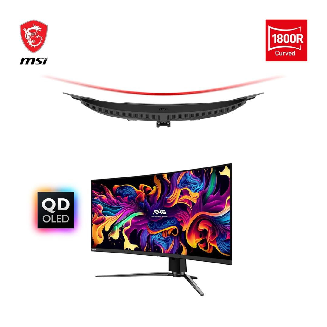 MSI MAG 341CQP 32-inch QD-OLED Curved Gaming Monitor