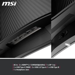 MSI MPG 341CQPX 34-Inch QD-OLED Curved Gaming Monitor