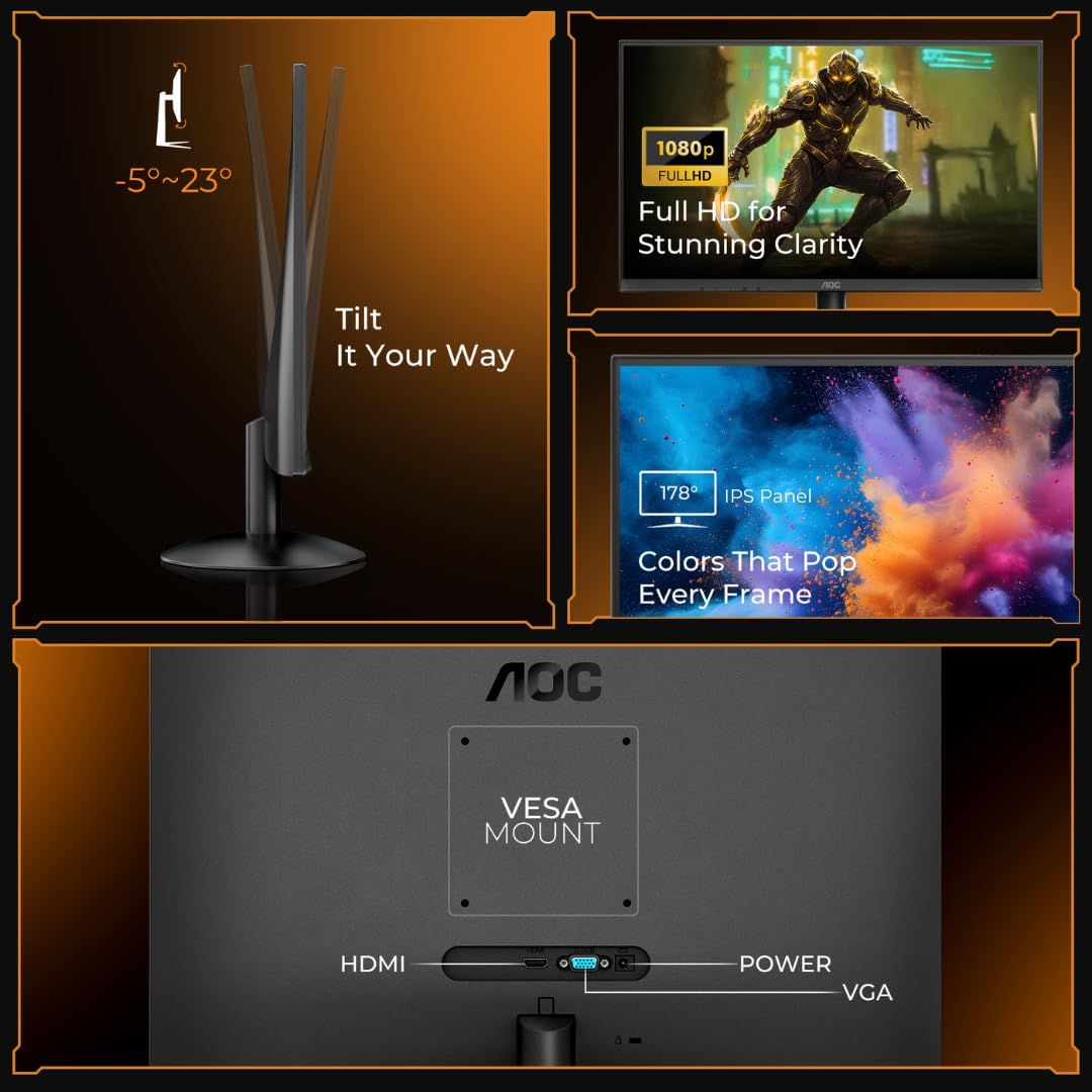 AOC 24B30H2 24 Inch FHD IPS 120Hz Monitor