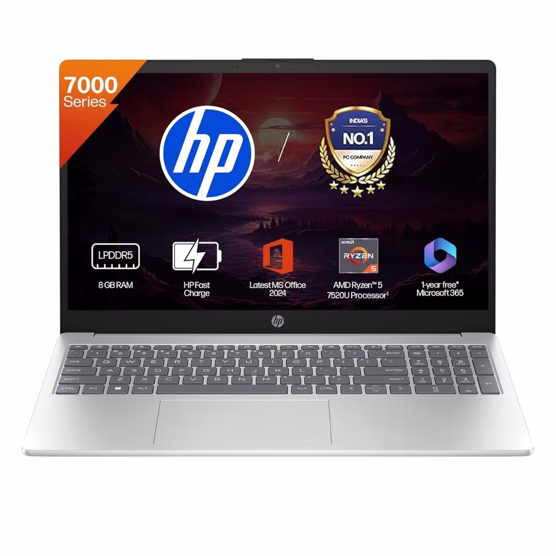 HP 15S-FC0805AU AMD Ryzen 5 7520U Laptop in India