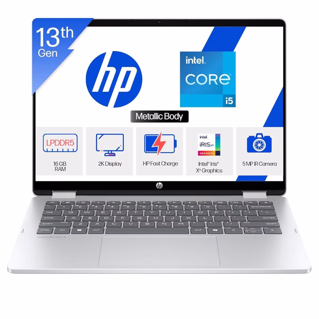 HP OmniBook 5 Flip 14 13th Gen Intel Core i5 2-in-1 Laptop